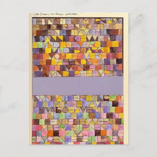 Paul Klee: Einmal aus dem Grau der Nacht hervorgeg Postkarte