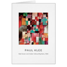 Paul Klee, Elegante Moderne Abstrakte Kunstkarte