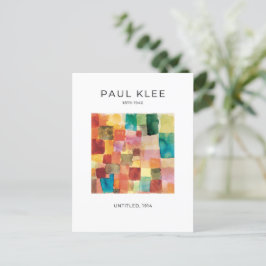 Paul Klee, farbenfrohe moderne Abstrakte Kunst Pos Postkarte