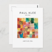 Paul Klee, farbenfrohe moderne Abstrakte Kunst Pos Postkarte (Vorne/Hinten)