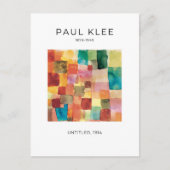 Paul Klee, farbenfrohe moderne Abstrakte Kunst Pos Postkarte (Vorderseite)