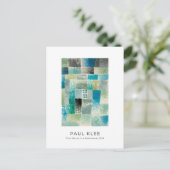 Paul Klee, farbenfrohe moderne Abstrakte Kunst Pos Postkarte (Stehend Vorderseite)