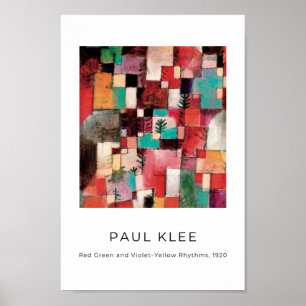 Paul Klee, farbiges Abstraktes Kunstposter der Mod Poster