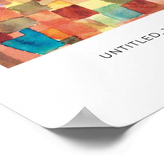 Paul Klee, farbiges Abstraktes Kunstposter der Mod Poster (Ecke)