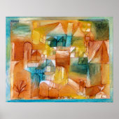Paul Klee, Fascade Brown-Green, Poster (Vorne)