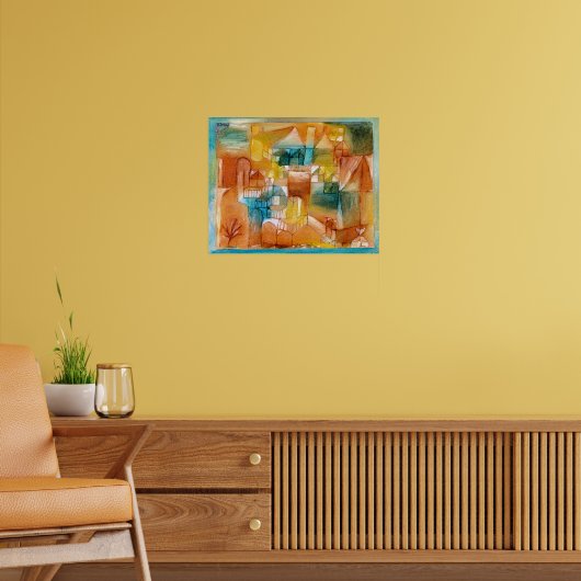Paul Klee, Fassade Braun-Grün, Poster (Wohnzimmer 2)