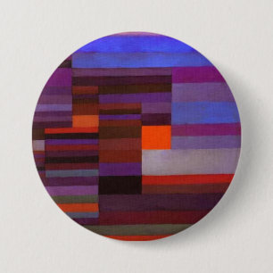Paul Klee Feuer im Abend Abstrakte Kunst Button