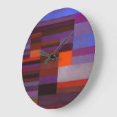 Paul Klee Feuer im Abend Abstrakte Kunst Große Wanduhr (Winkel)