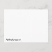 Paul Klee Feuer im Abend Abstrakte Kunst Postkarte (Rückseite)