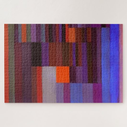 Paul Klee Feuer im Abend Abstrakte Kunst Puzzle (Horizontal)