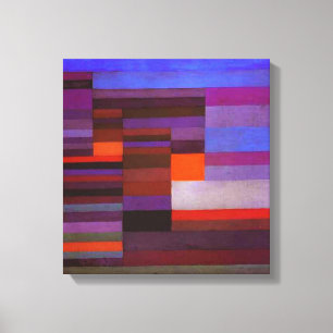 Paul Klee Feuer im Abend Canvas Print Leinwanddruck