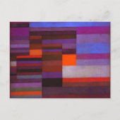 Paul Klee Feuer im Abend Postcard Postkarte (Vorderseite)