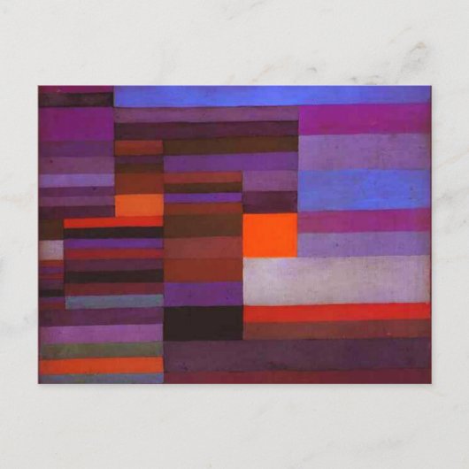 Paul Klee Feuer im Abend Postcard Postkarte (Vorderseite)