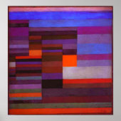 Paul Klee Feuer im Abend Poster (Vorne)