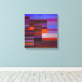 Paul Klee Feuer in Abend Canvas Print Leinwanddruck (Insitu (Holzboden))