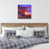 Paul Klee Feuer in Abend Canvas Print Leinwanddruck (Insitu (Schlafzimmer))