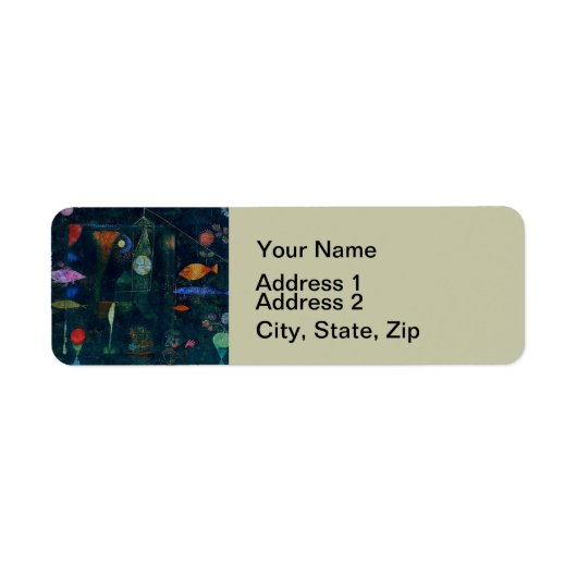 Paul Klee Fish Magic Abstrakte Malerei Grafik (Vorne)