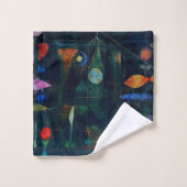 Paul Klee Fish Magic Abstrakte Malerei Grafik Badhandtuch Set (Waschlappen)