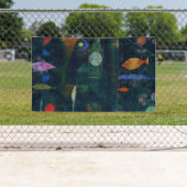 Paul Klee Fish Magic Abstrakte Malerei Grafik Banner (Insitu)