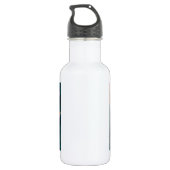 Paul Klee Fish Magic Abstrakte Malerei Grafik Edelstahlflasche (Rückseite)