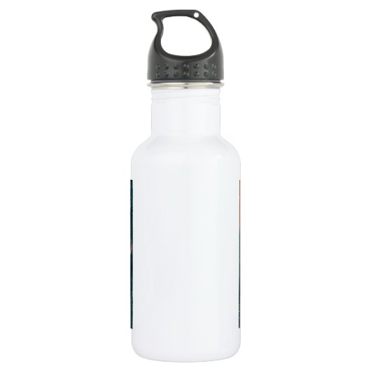 Paul Klee Fish Magic Abstrakte Malerei Grafik Edelstahlflasche (Rückseite)