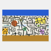 Paul Klee Fish Magic Abstrakte Malerei Grafik Geschenkpapier Set (Vorderseite 2)