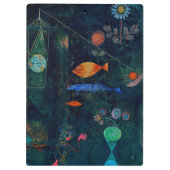 Paul Klee Fish Magic Abstrakte Malerei Grafik Klemmbrett (Rückseite)