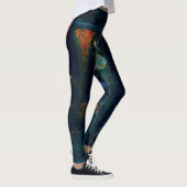 Paul Klee Fish Magic Abstrakte Malerei Grafik Leggings (Rechts)