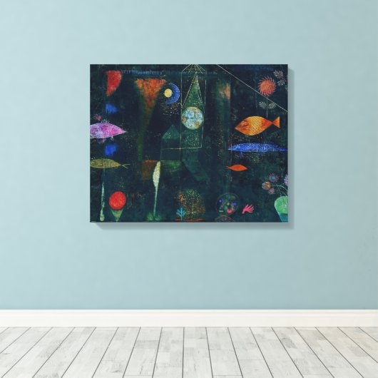 Paul Klee Fish Magic Abstrakte Malerei Grafik Leinwanddruck (Insitu (Holzboden))