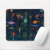 Paul Klee Fish Magic Abstrakte Malerei Grafik Mousepad (Mit Mouse)