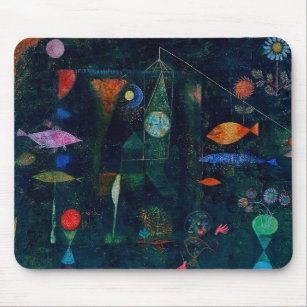 Paul Klee Fish Magic Abstrakte Malerei Grafik Mousepad