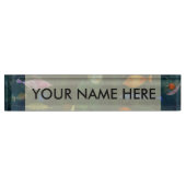 Paul Klee Fish Magic Abstrakte Malerei Grafik Namensplakette (Vorderseite)