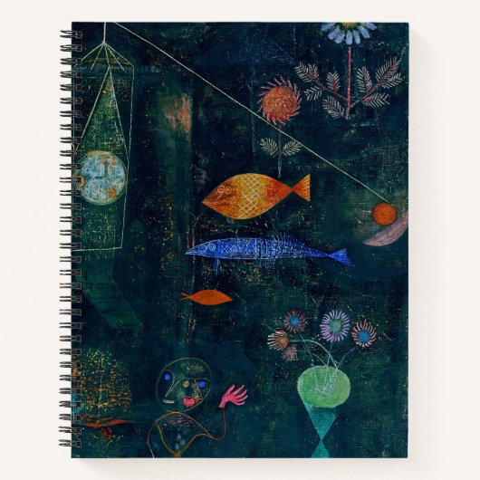 Paul Klee Fish Magic Abstrakte Malerei Grafik Notizblock (Vorderseite)