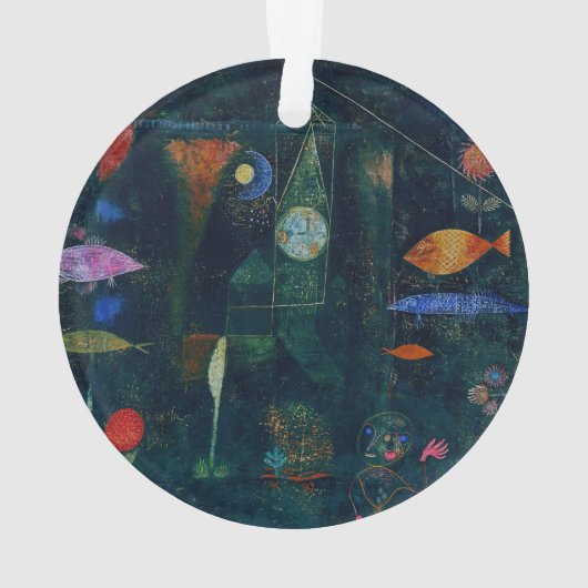 Paul Klee Fish Magic Abstrakte Malerei Grafik Ornament (Rückseite)