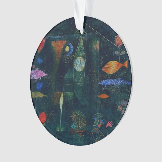 Paul Klee Fish Magic Abstrakte Malerei Grafik Ornament (Vorderseite)
