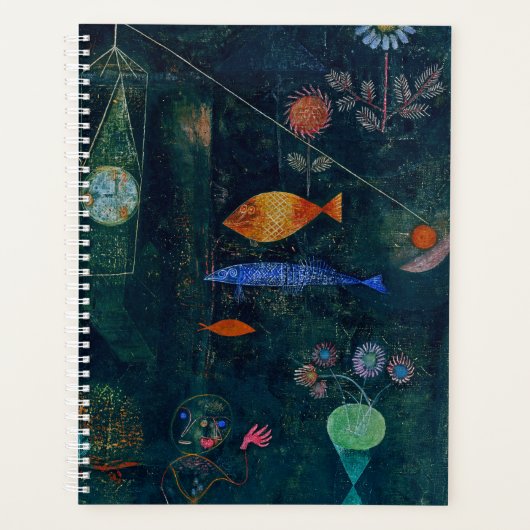 Paul Klee Fish Magic Abstrakte Malerei Grafik Planer (Vorderseite)