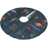 Paul Klee Fish Magic Abstrakte Malerei Grafik Polyester Weihnachtsbaumdecke (Schrägansicht)