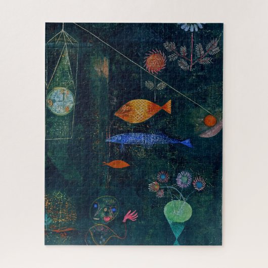 Paul Klee Fish Magic Abstrakte Malerei Grafik Puzzle (Vertikal)