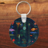 Paul Klee Fish Magic Abstrakte Malerei Grafik Schlüsselanhänger (Vorderseite)