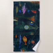 Paul Klee Fish Magic Abstrakte Malerei Grafik Strandtuch (Vorderseite)