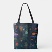 Paul Klee Fish Magic Abstrakte Malerei Grafik Tasche (Rückseite)