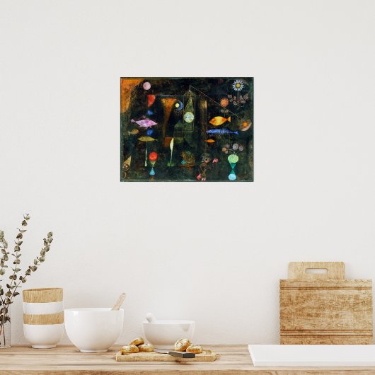 Paul Klee Fish Magic Poster (Küche)