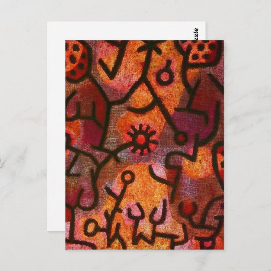 Paul Klee Flora di Roccia Postcard Postkarte (Vorne/Hinten)
