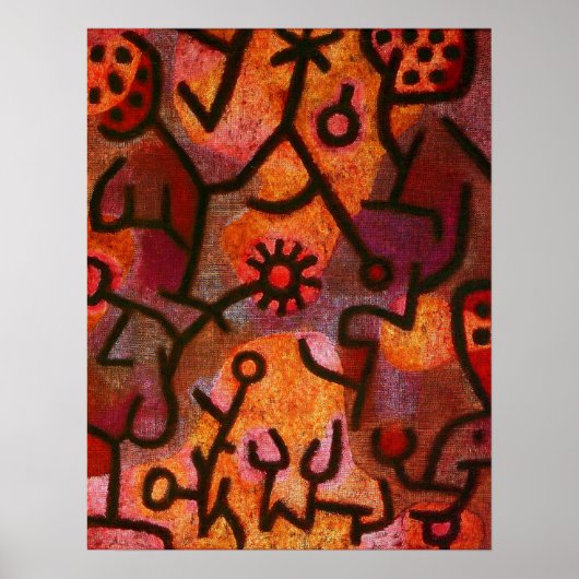 Paul Klee Flora di Roccia Poster (Vorne)