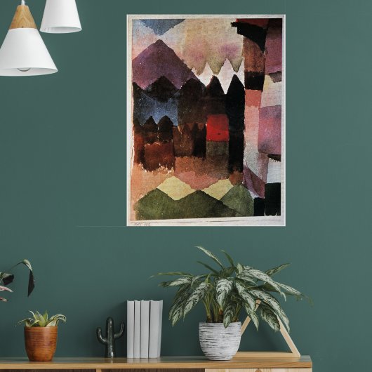 Paul Klee - Föhn in Marcs Garten, Poster (Wohnzimmer 1)