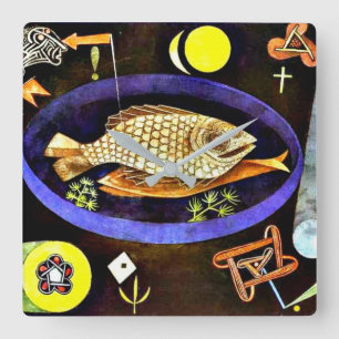 Paul Klee, Gemälde Quadratische Wanduhr