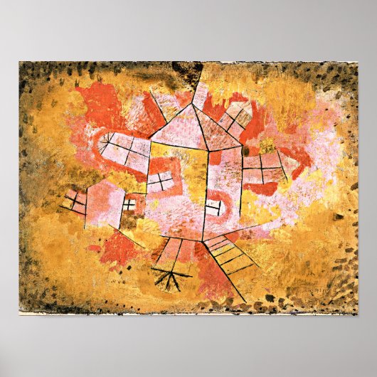 Paul Klee, Gemälde, Revolving House, Poster (Vorne)