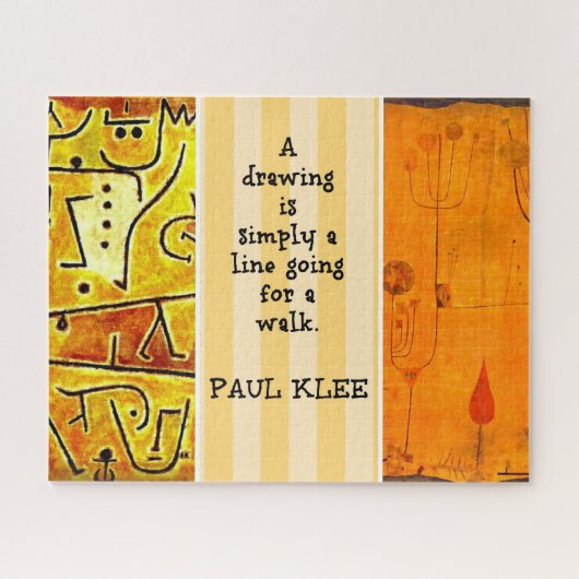 Paul Klee Gemälde und Paul Klee Quote, Puzzle (Horizontal)