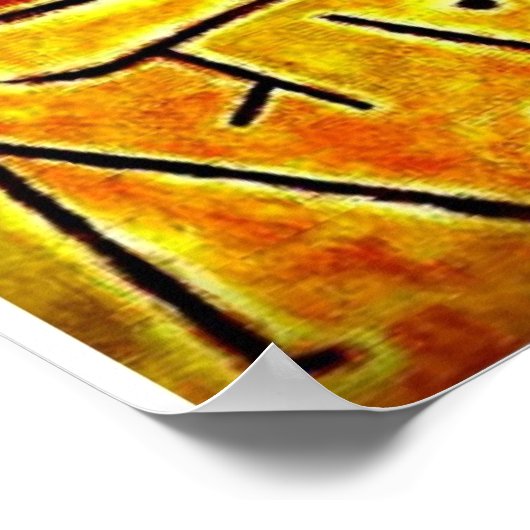 Paul Klee Gemälde und Paul Klee Zitat Poster (Ecke)