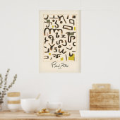Paul Klee Gesetz Abstrakte Symbole Moderne Kunst D Poster (Küche)